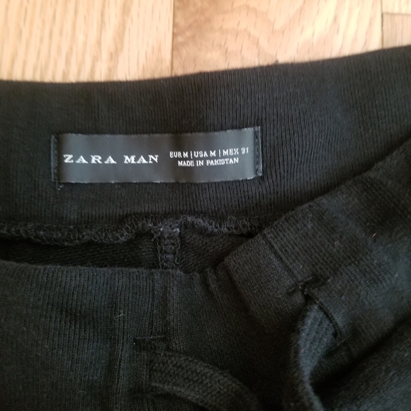 ZARA TRACK PANTS IN DISTRESSED LOOK SIZE MEDIUM - Picture 2 of 3